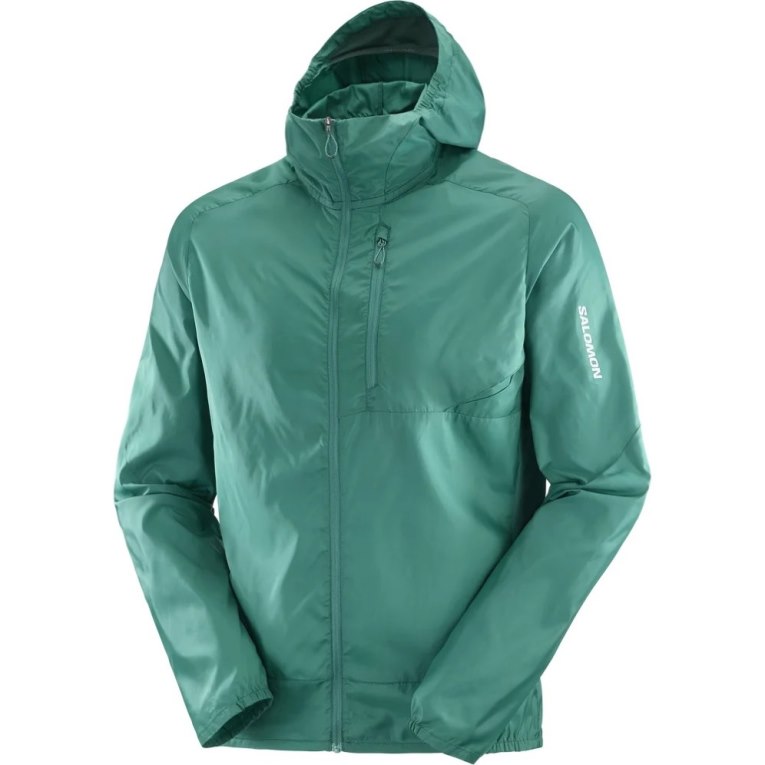 Green Salomon Bonatti Cross Men's Windbreaker | IE OZ6248